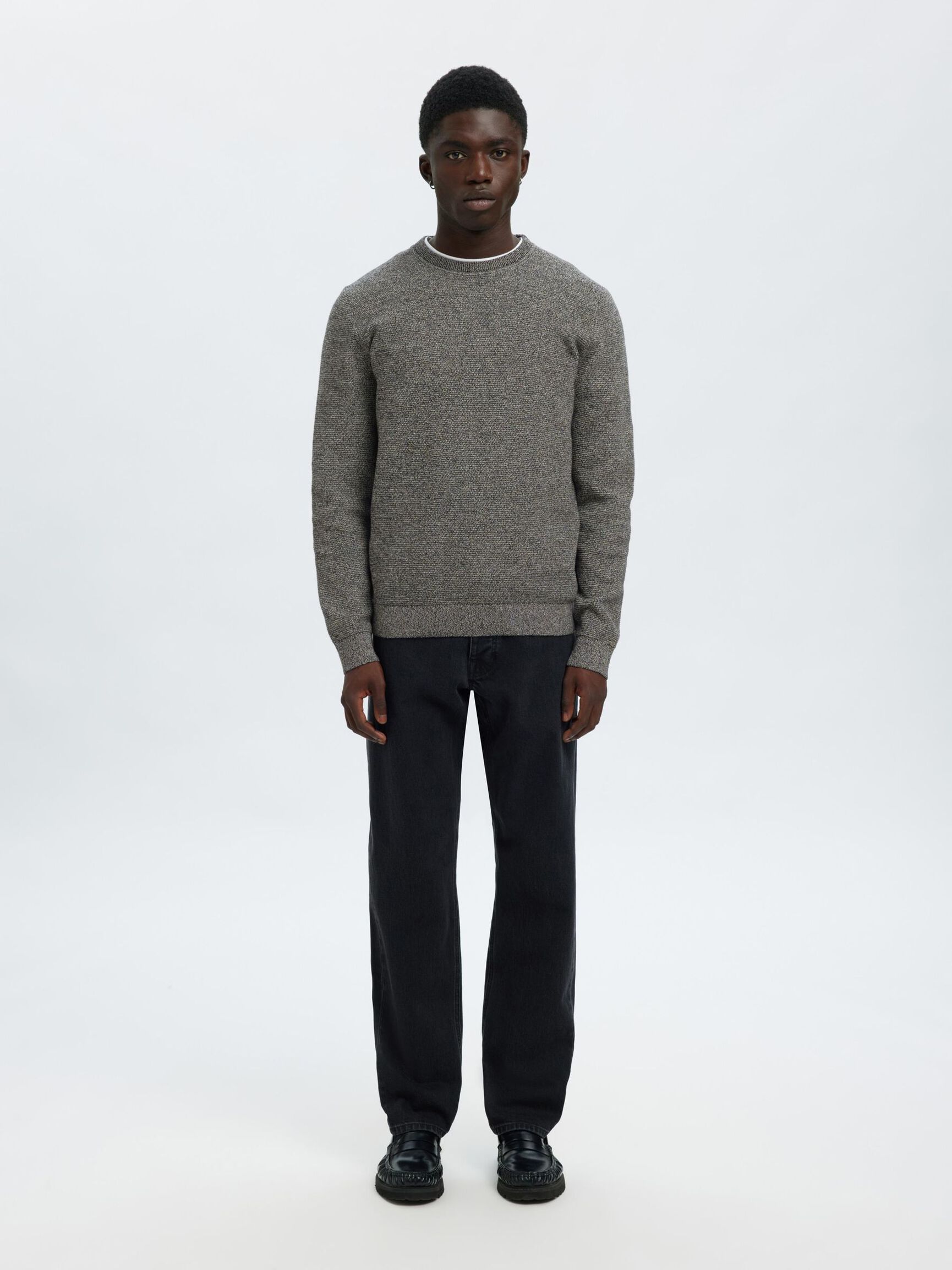 MAGLIONE GIROCOLLO, Black, highres