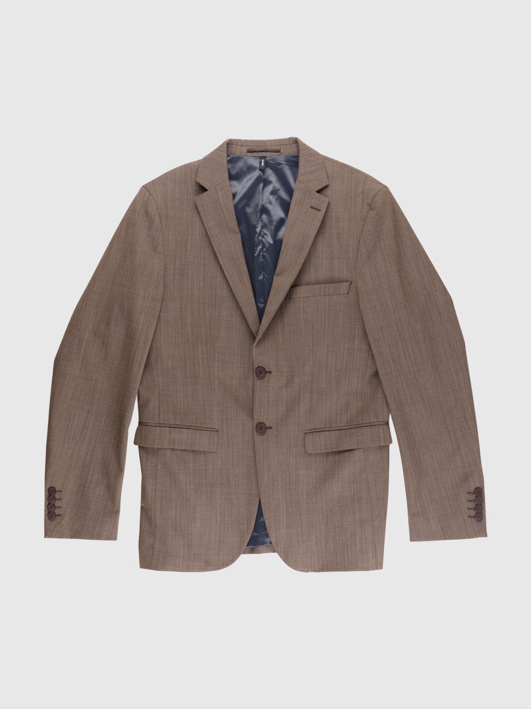BUTTON HOLE ON LAPEL BLAZER, Brown Stone, highres