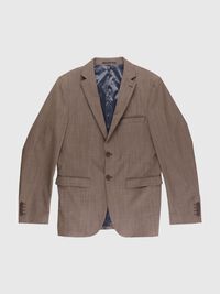 BUTTON HOLE ON LAPEL BLAZER, Brown Stone, highres