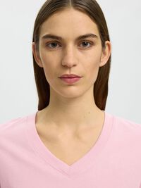 CLASSIC V-NECK T-SHIRT, Bleached Mauve, highres