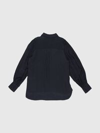 TEXTURED VISCOSE BLOUSE, Black, highres