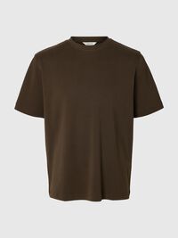 REGULAR FIT T-SHIRT, Turkish Coffee, highres