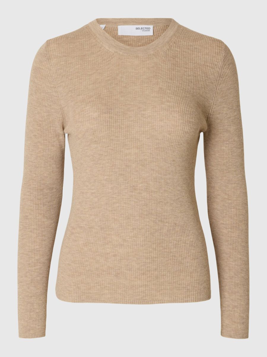 Selected WOOL BLEND KNITTED TOP, Island Fossil, highres - 16097161_IslandFossil_1178770_001.jpg
