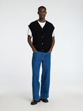 Selected 100% MERINOWOL GEBREID GILET, Black, highres - 16097815_Black_005.jpg