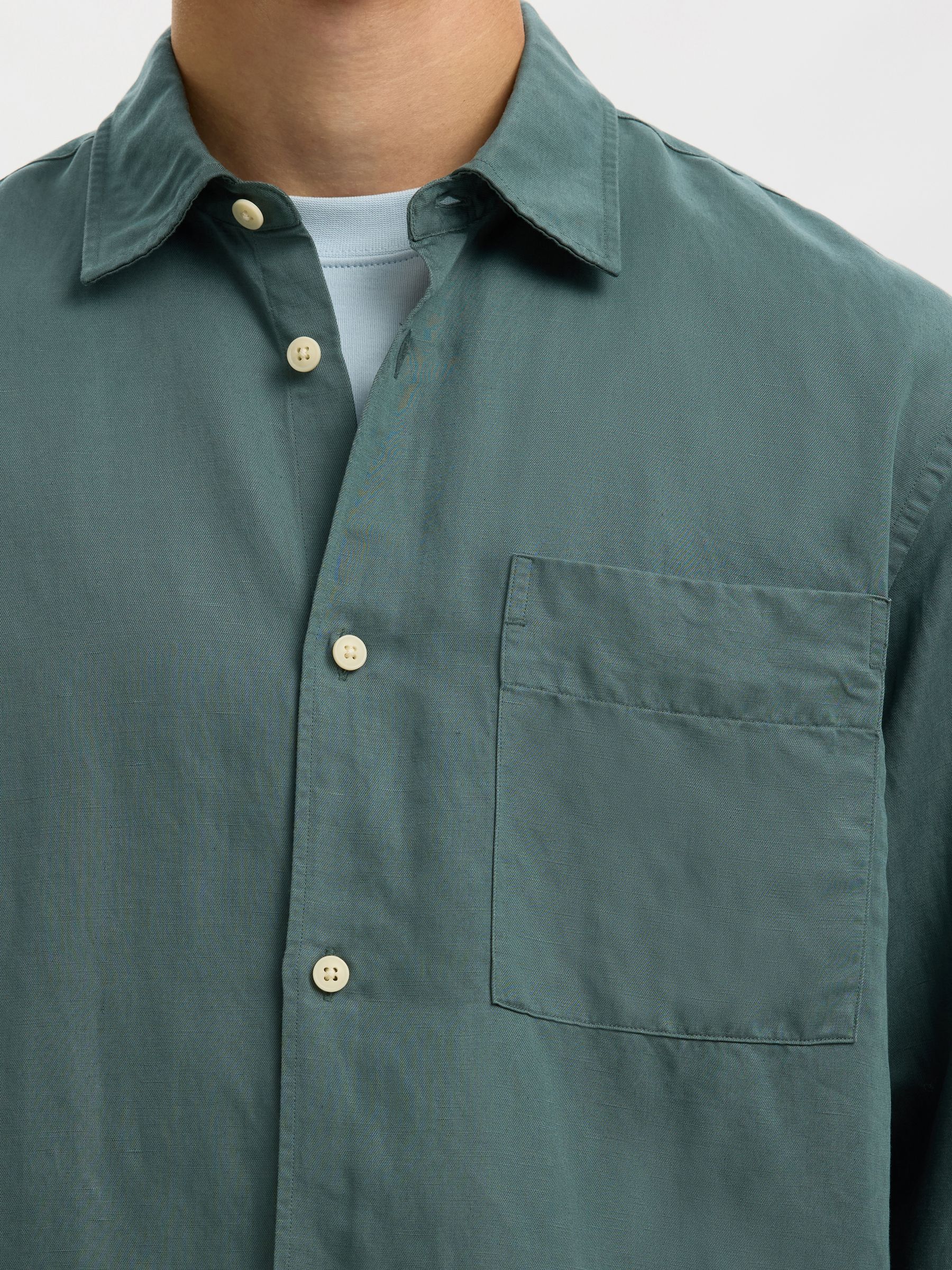 RELAXED FIT HEMD, Balsam Green, highres