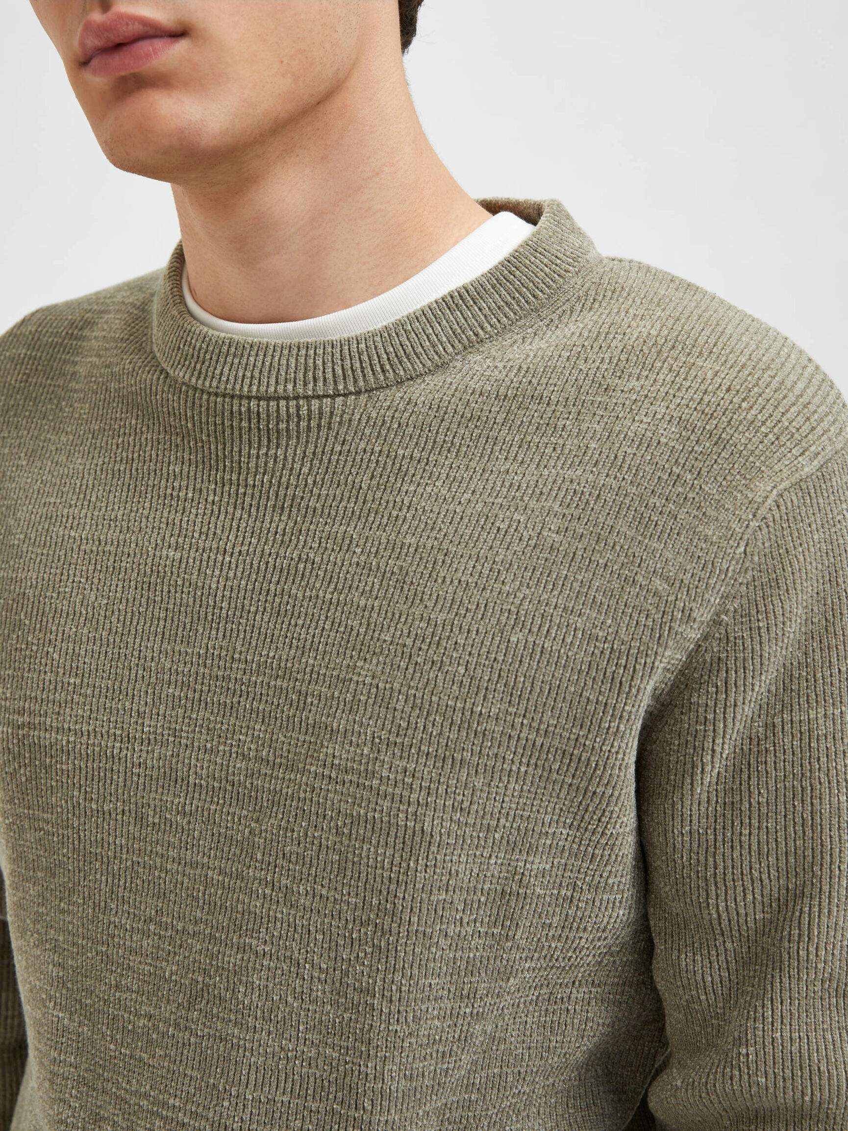 LONG SLEEVED JUMPER, Vetiver, highres