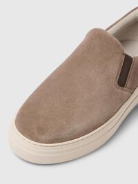 SUEDE TRAINERS, Greige, highres