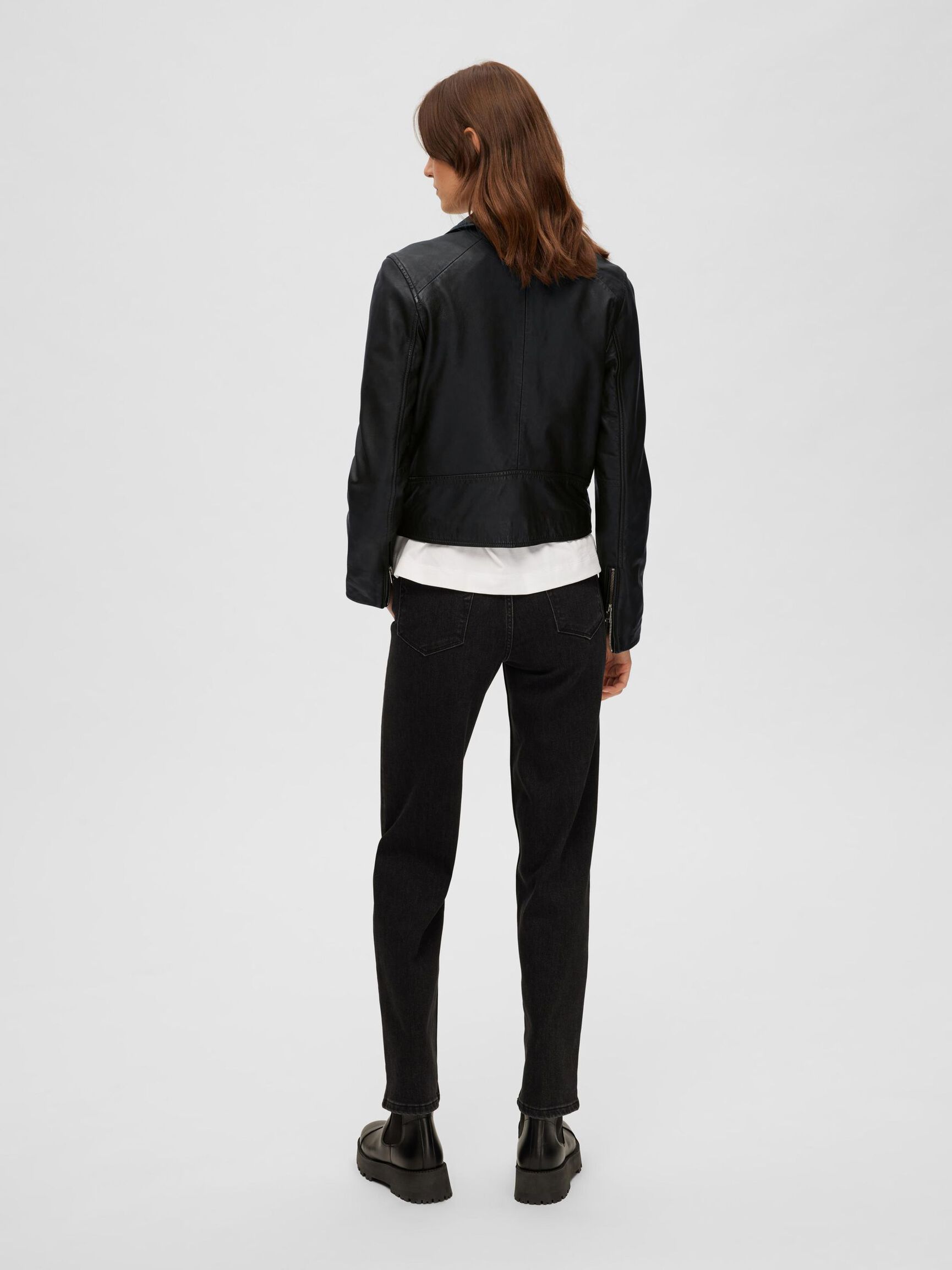 CLASSIC LEDERJACKE, Black, highres