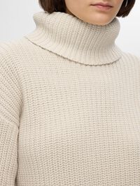 OVERSIZE GROBSTRICKPULLOVER, Birch, highres