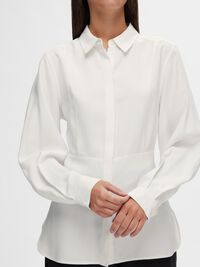 LONG SLEEVED SHIRT, Bright White, highres