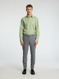 SLIM FIT SUIT TROUSERS, Grey, highres