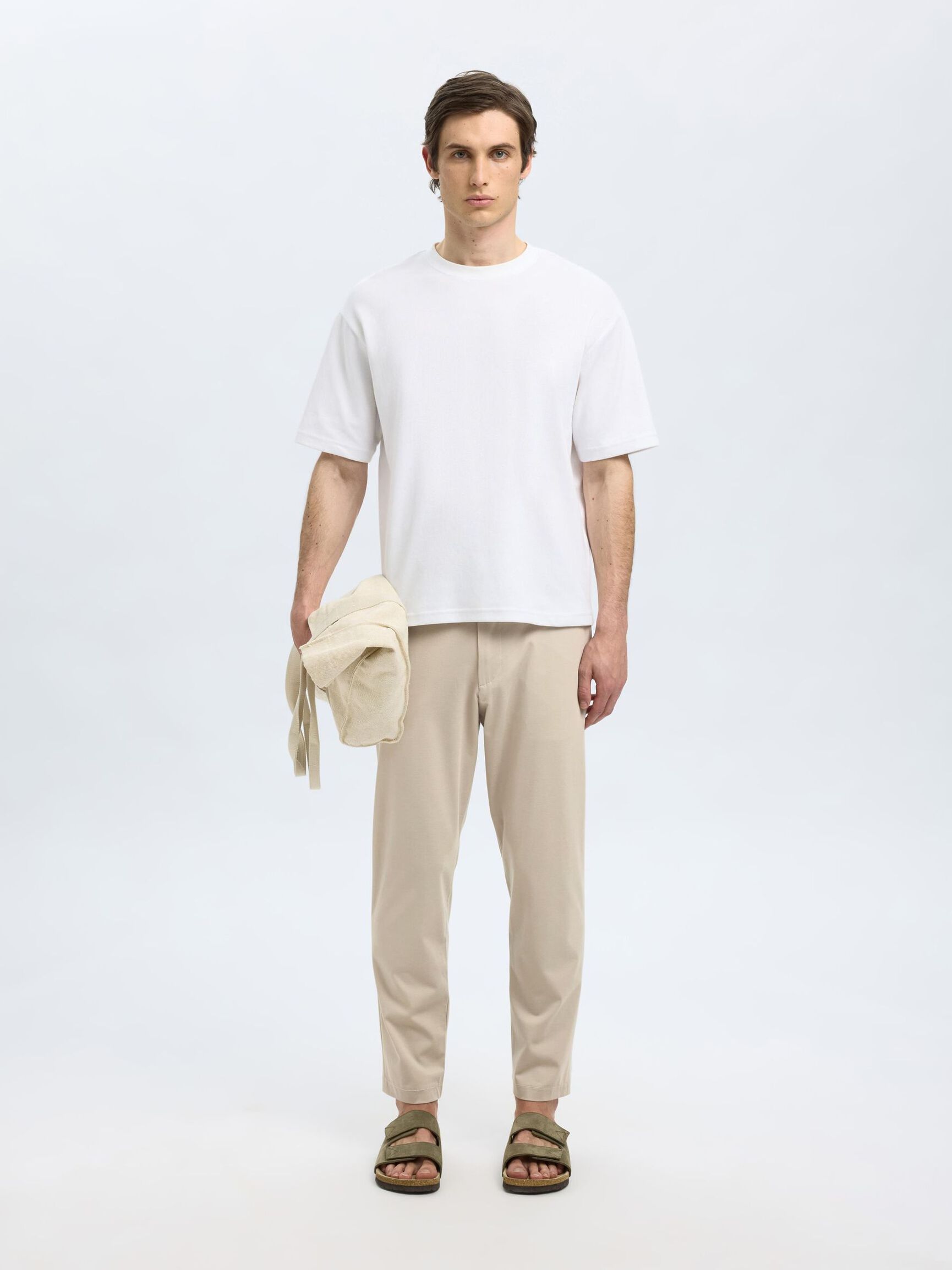 CORTE SLIM PANTALONES DE CORTE TAPERED, Pure Cashmere, highres
