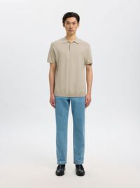 EN MAILLE POLO, Oatmeal, highres