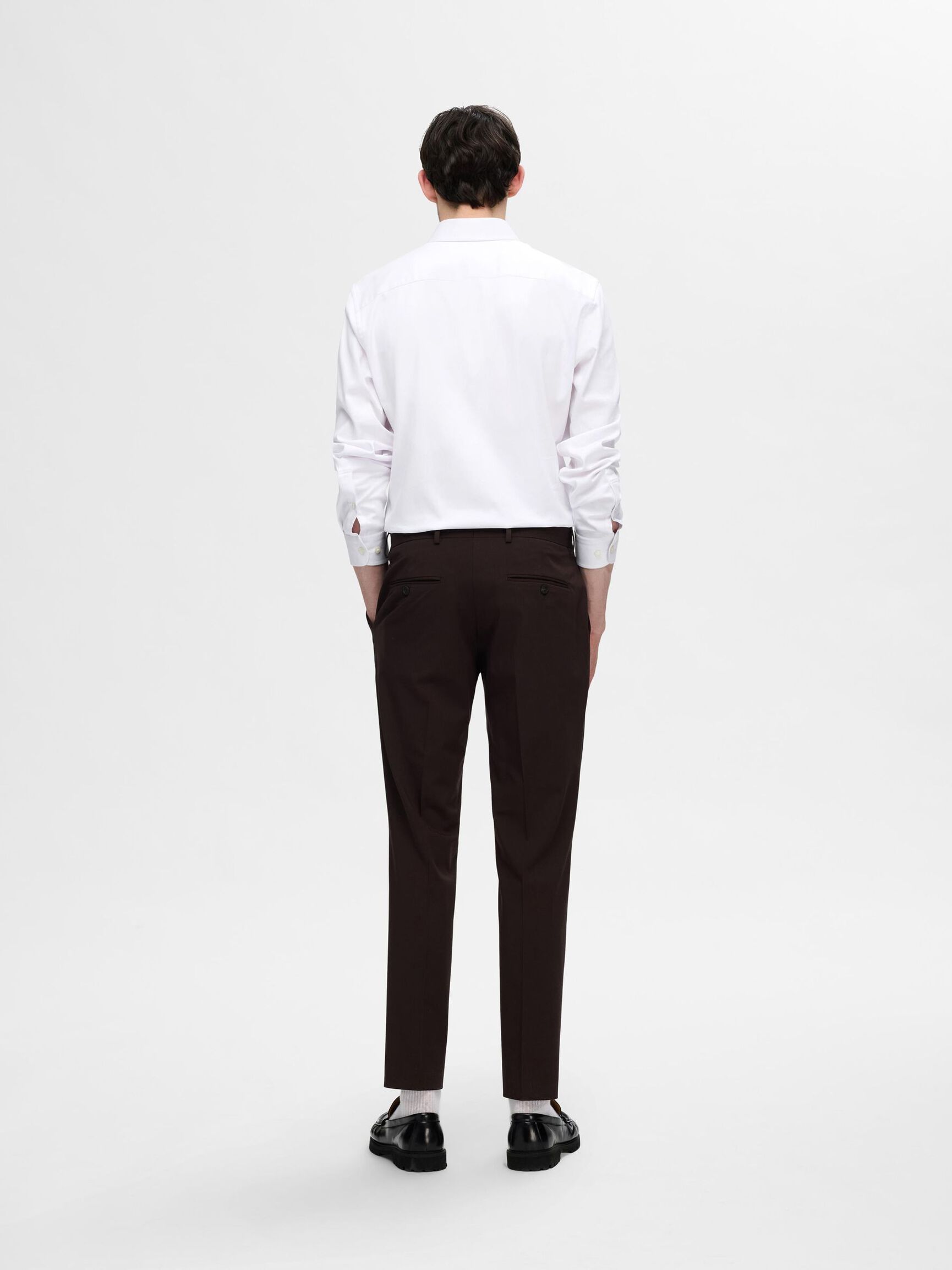 SLIM FIT HEMD, Bright White, highres