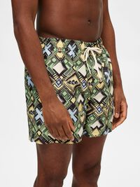 PRINTED SWIM SHORTS, Cloud Dancer, highres