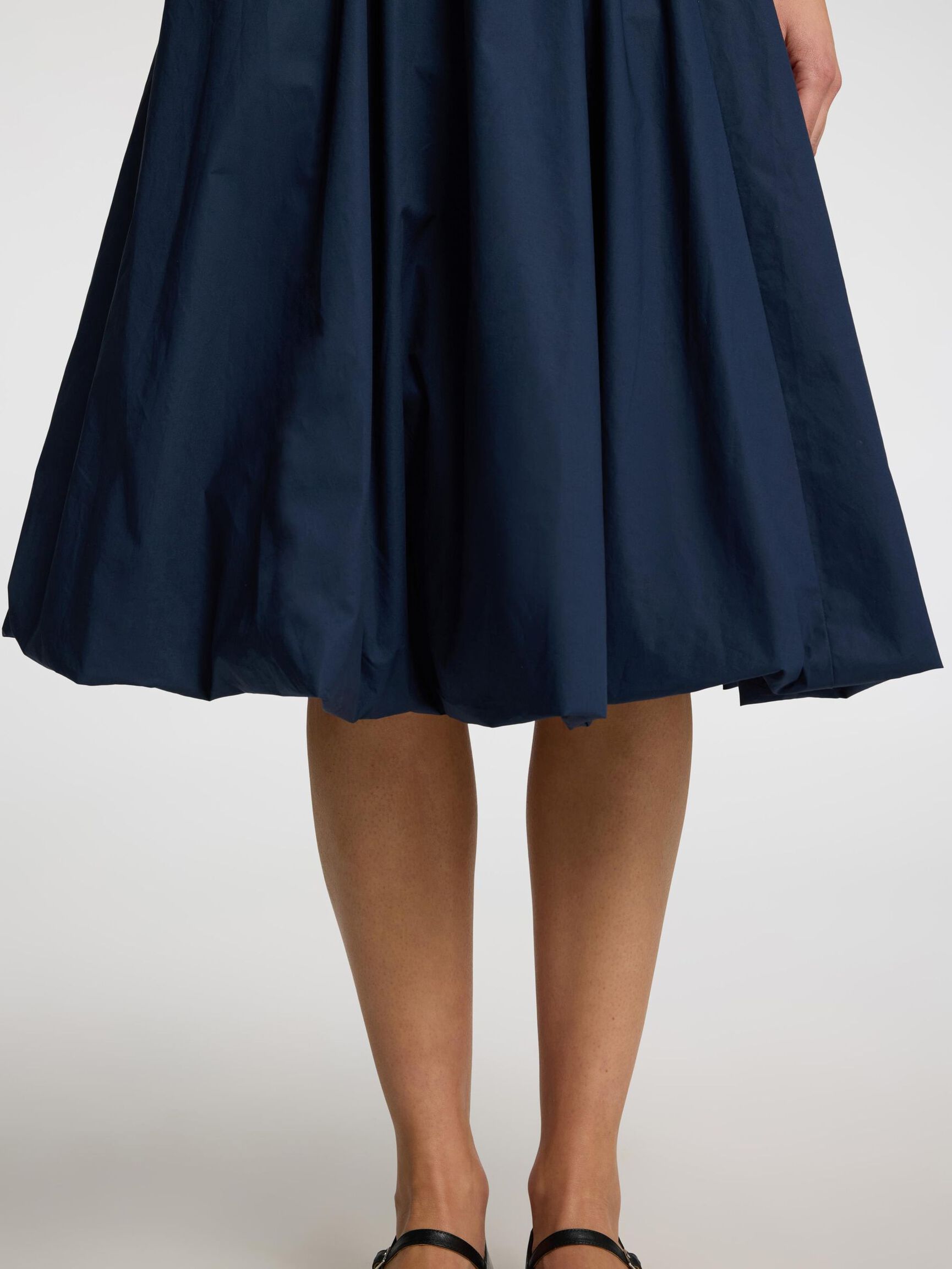 DOBLADILLO ABULLONADO FALDA MIDI, Outer Space, highres