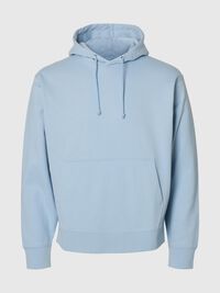 100% BOMULD HOODIE, Cashmere Blue, highres