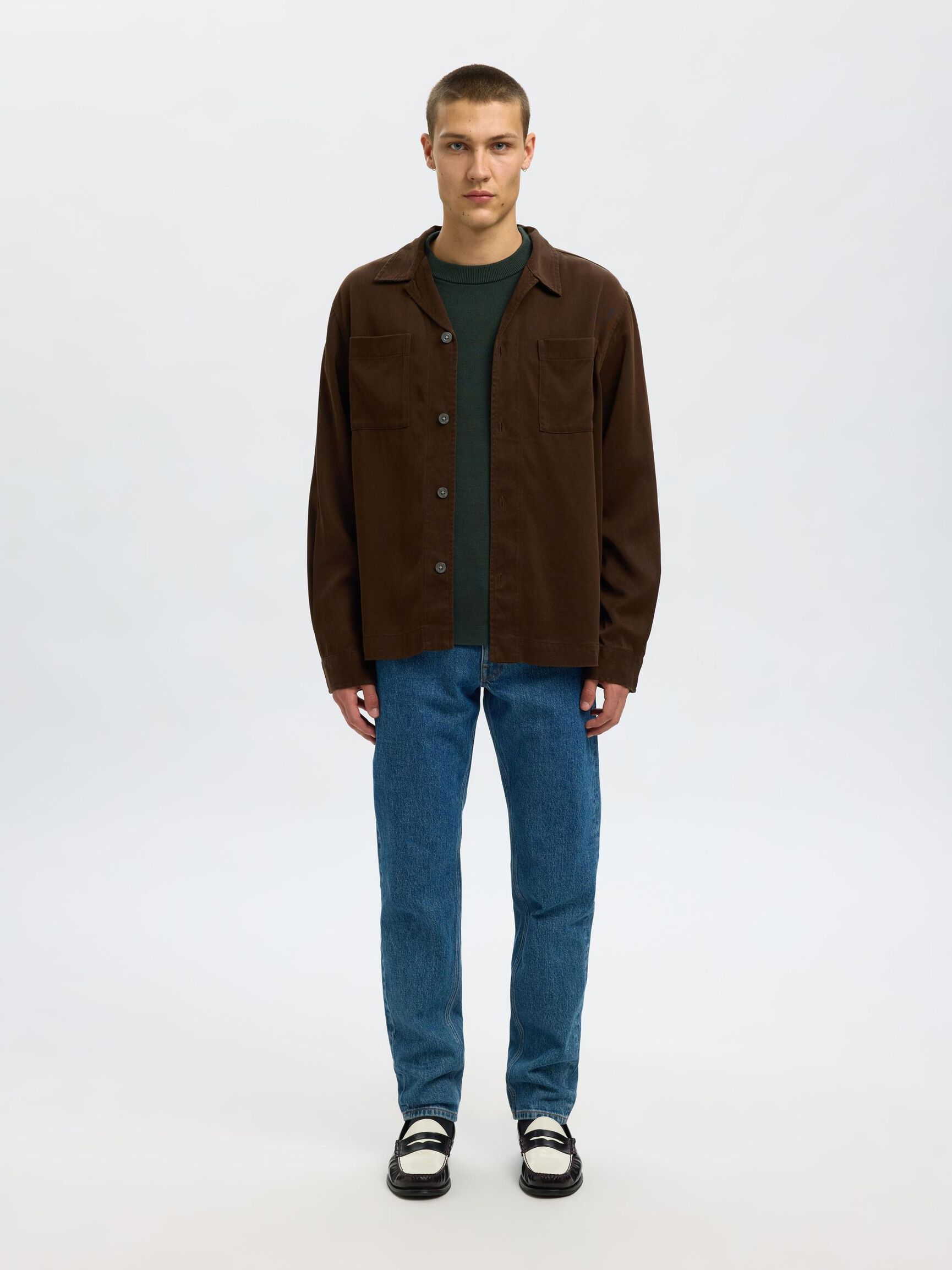 175 SLIM FIT JEANS, Medium Blue Denim, highres