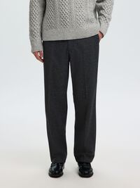 LOOSE FIT TROUSERS, Dark Grey, highres
