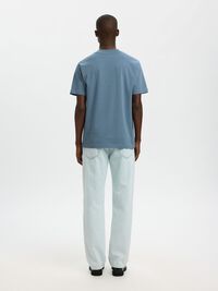 SHORT-SLEEVED RELAXED FIT T-SHIRT, Blue Mirage, highres