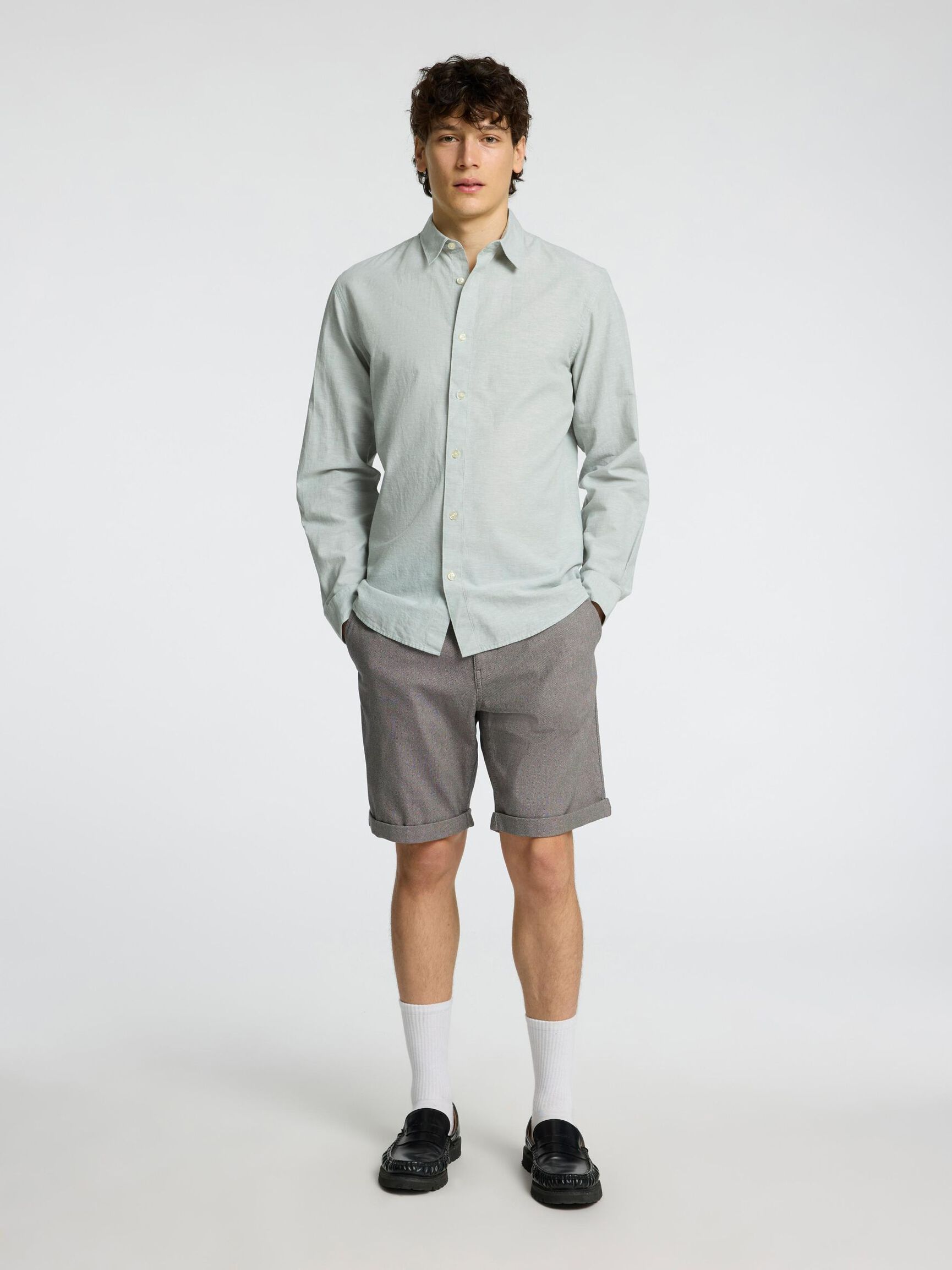 COUPE SLIM CHEMISE, Iceberg Green, highres