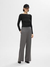 REVERSIBLE LONG-SLEEVED T-SHIRT, Black, highres