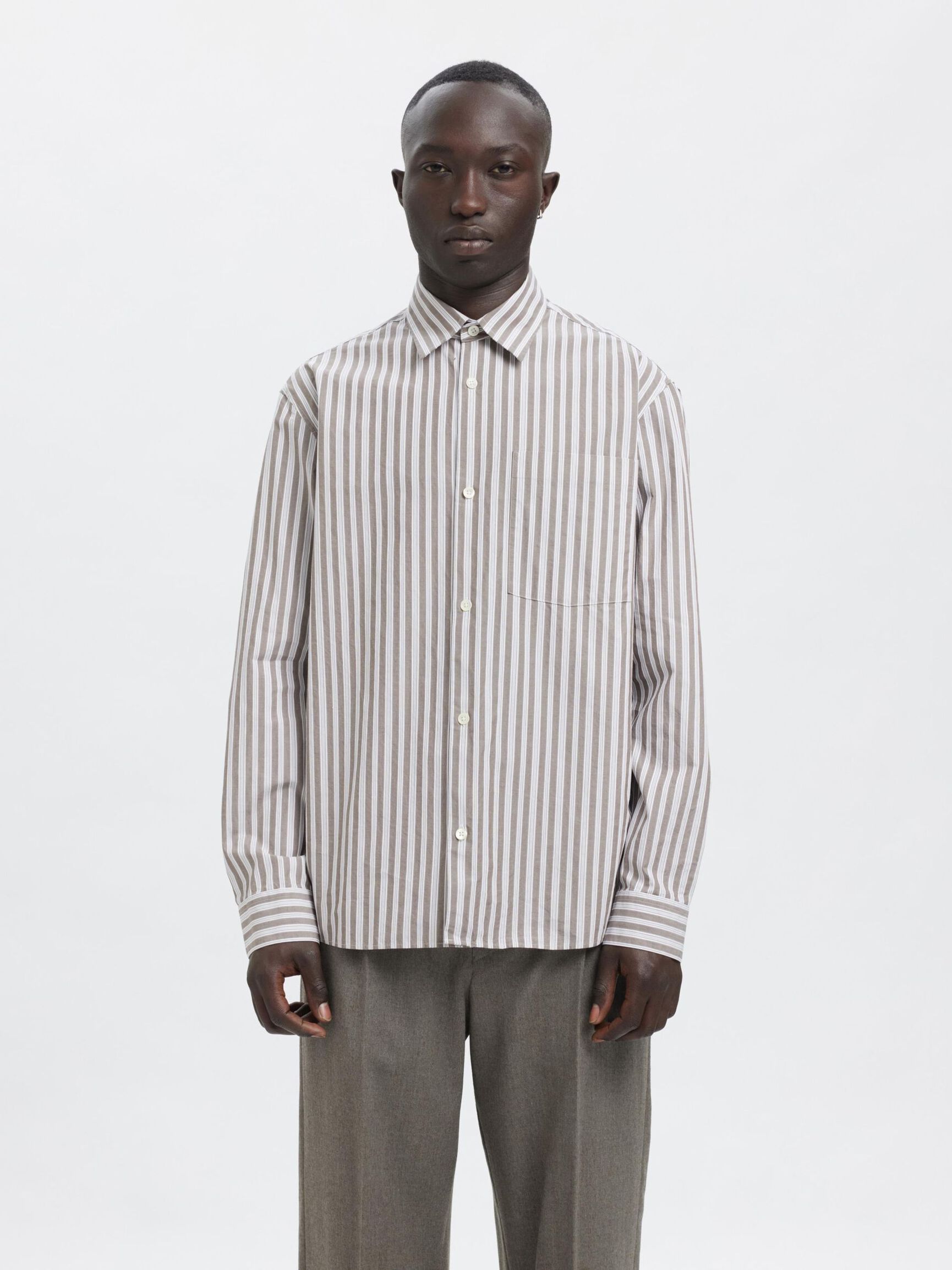 RELAXED FIT HEMD, Morel, highres