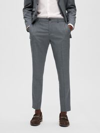 MERINO-ULD BUKSER, Grey, highres