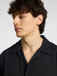 CUBANSK KRAVE SKJORTE, Black, highres