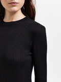 Selected RIBBED KNITTED JUMPER, Black, highres - 16085202_Black_006.jpg