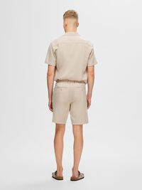 COTTON SHORTS, Oatmeal, highres