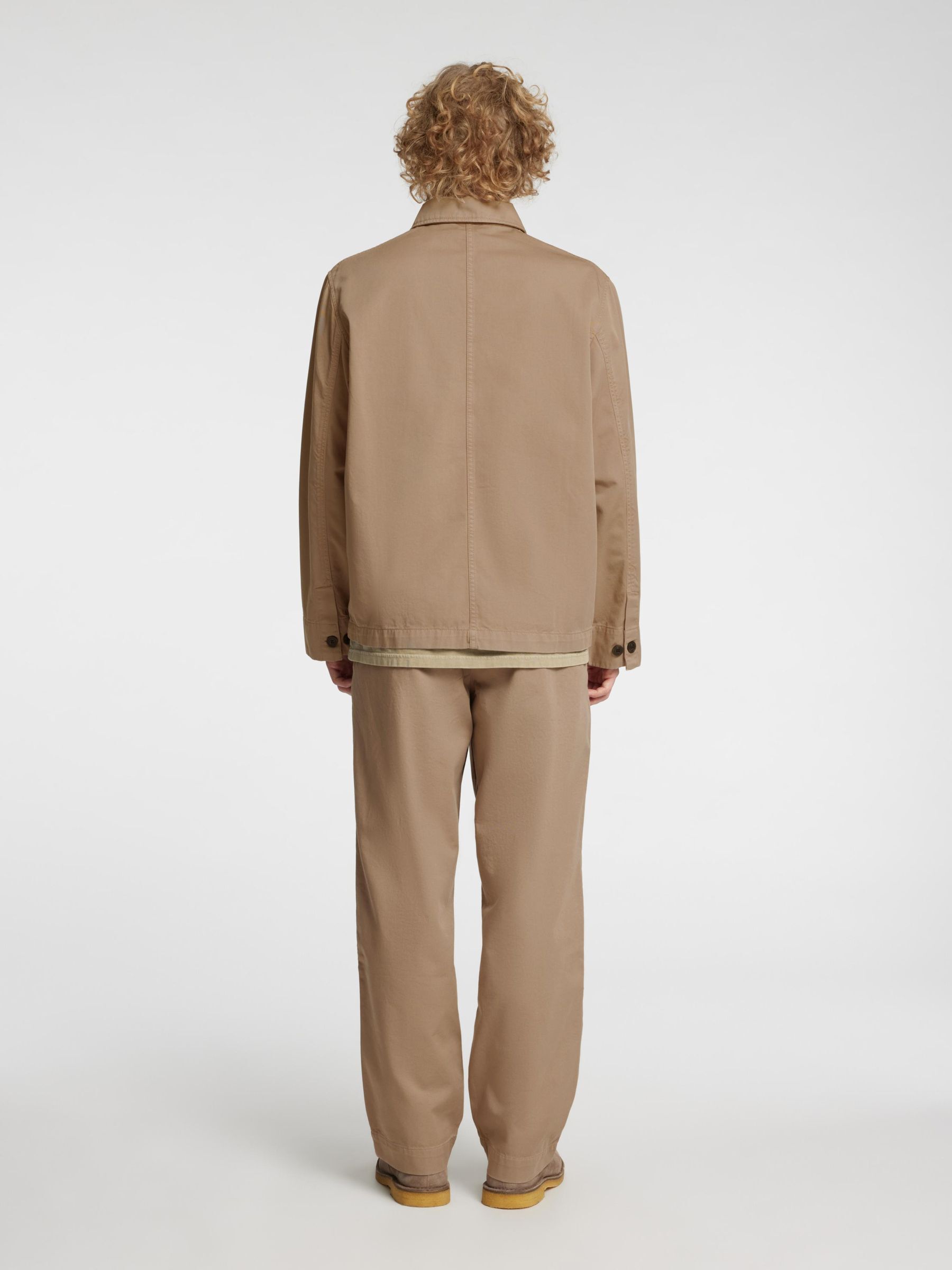 LÖS PASSFORM CHINOS, Weathered Teak, highres