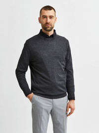 LÅNGÄRMAD TRÖJA, Medium Grey Melange, highres