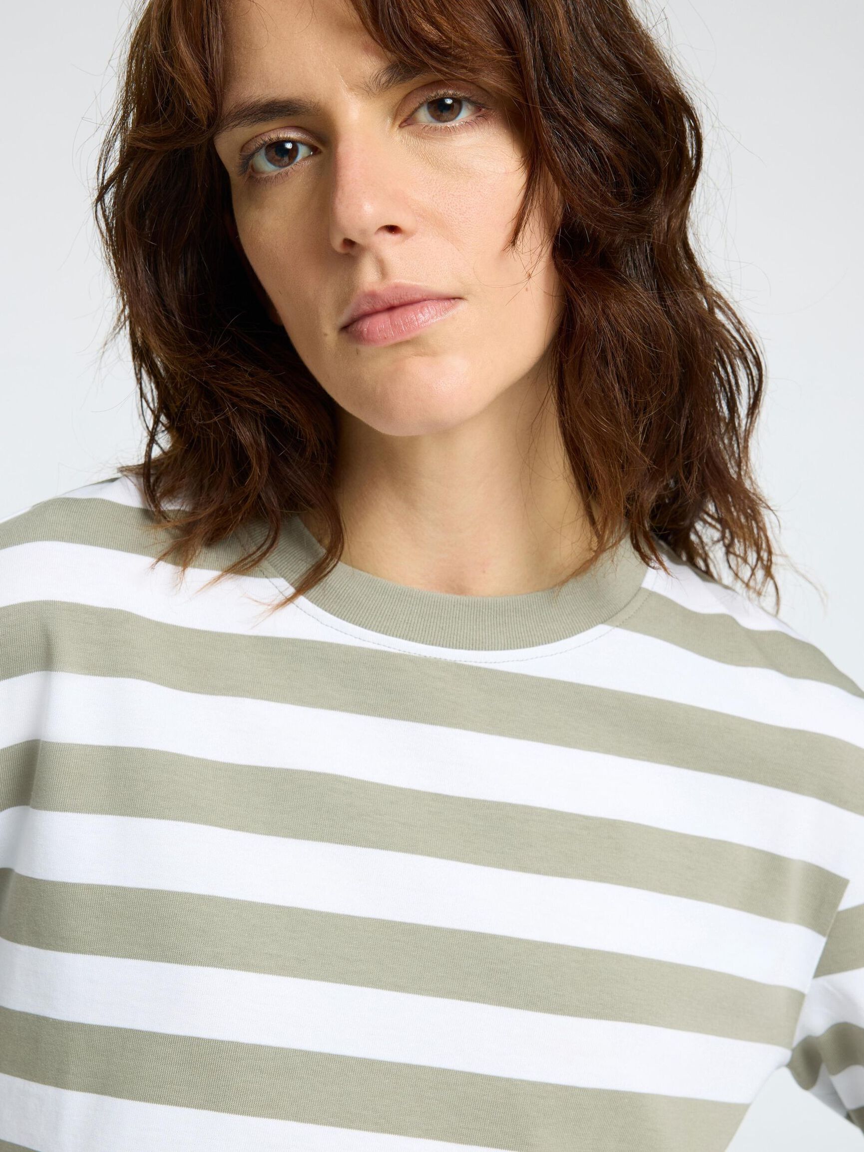 STRIPED LONG-SLEEVED T-SHIRT, Vetiver, highres