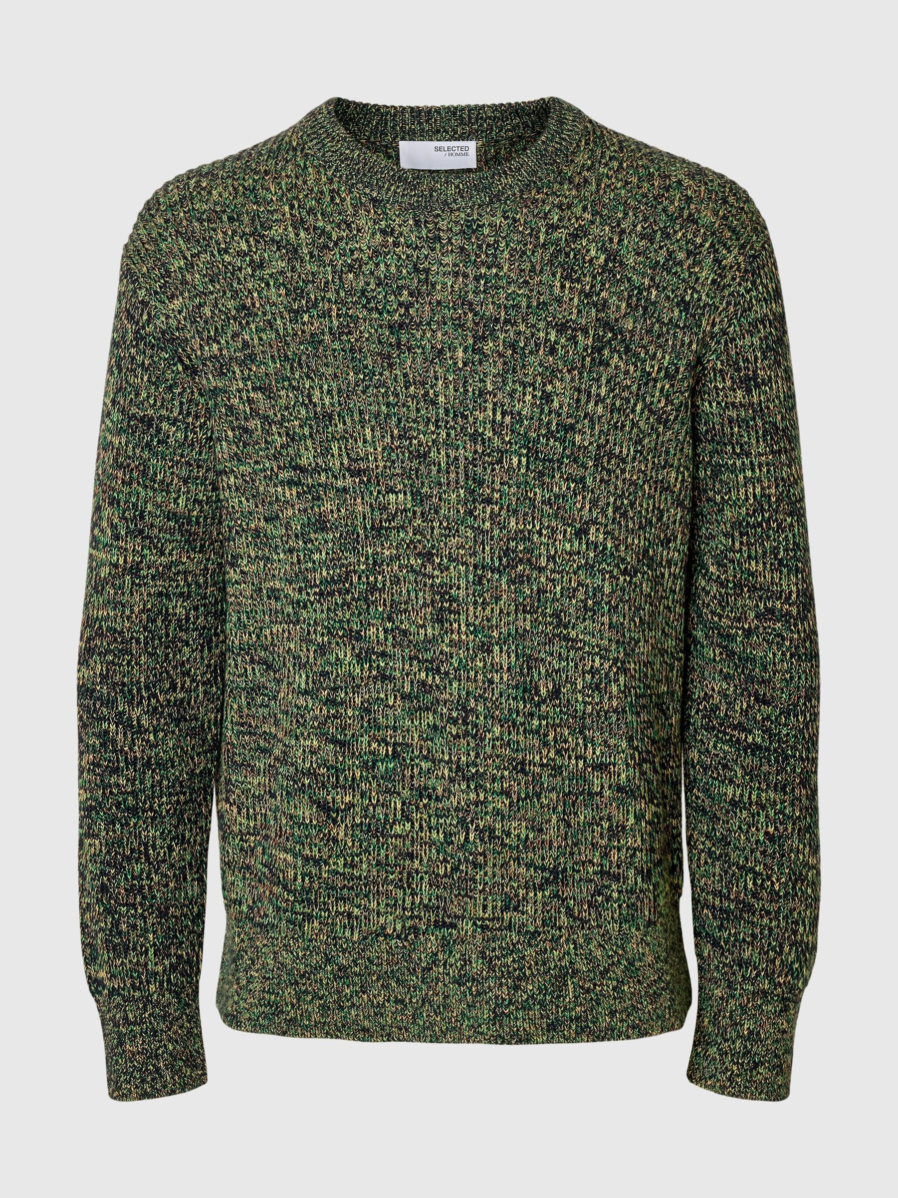 100% COTTON KNITTED PULLOVER, Sky Captain, highres