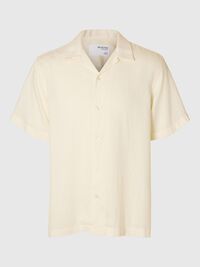 PRINTED SHORT SLEEVED SHIRT, Egret, highres
