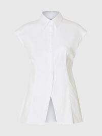 SLIM FIT KURZARMHEMD, Bright White, highres