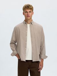 COTTON LONG SLEEVED SHIRT, Cornstalk, highres