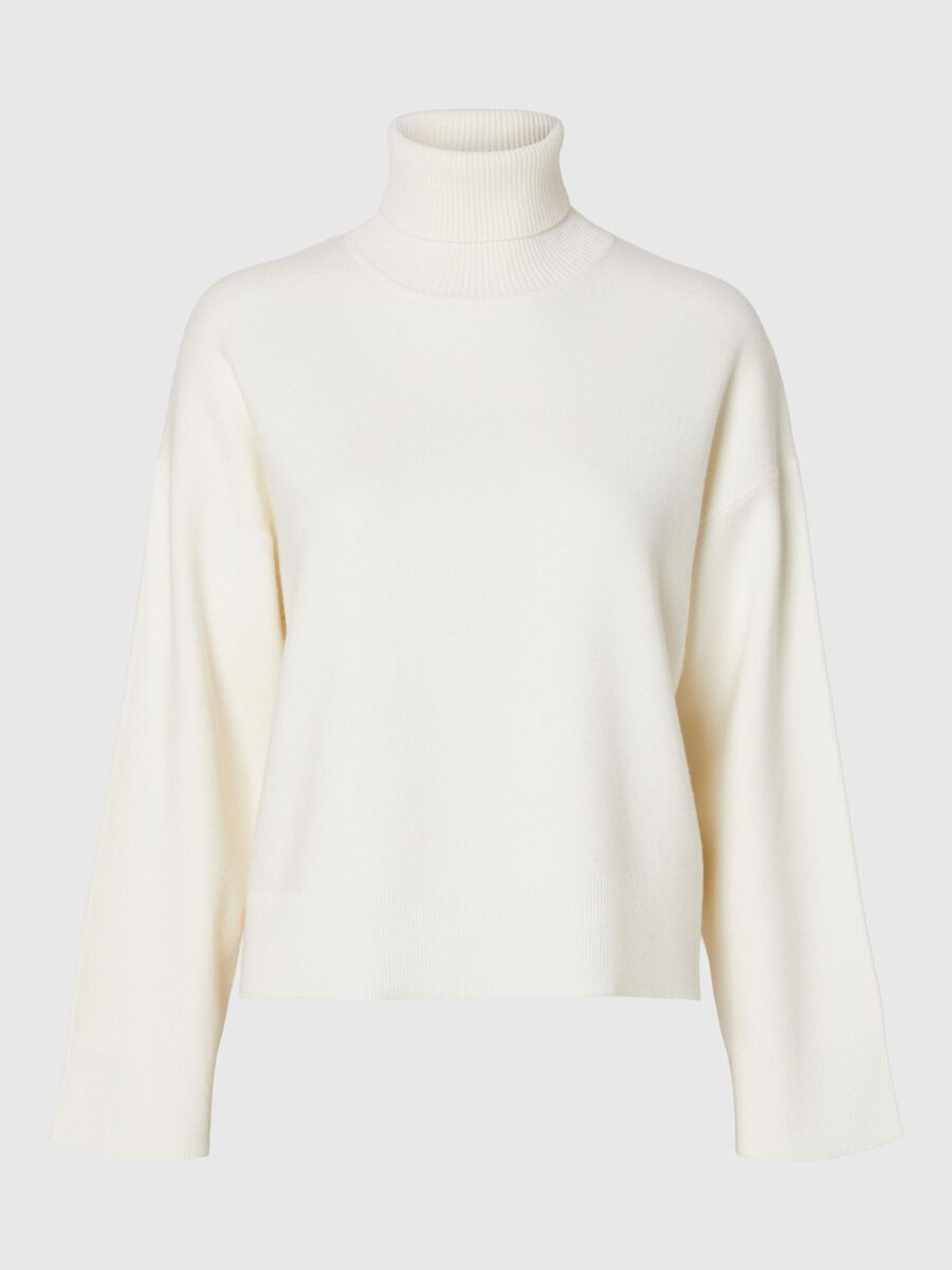 Selected VISCOSE MÉLANGÉE PULL EN MAILLE, Birch, highres - 16094353_Birch_001.jpg