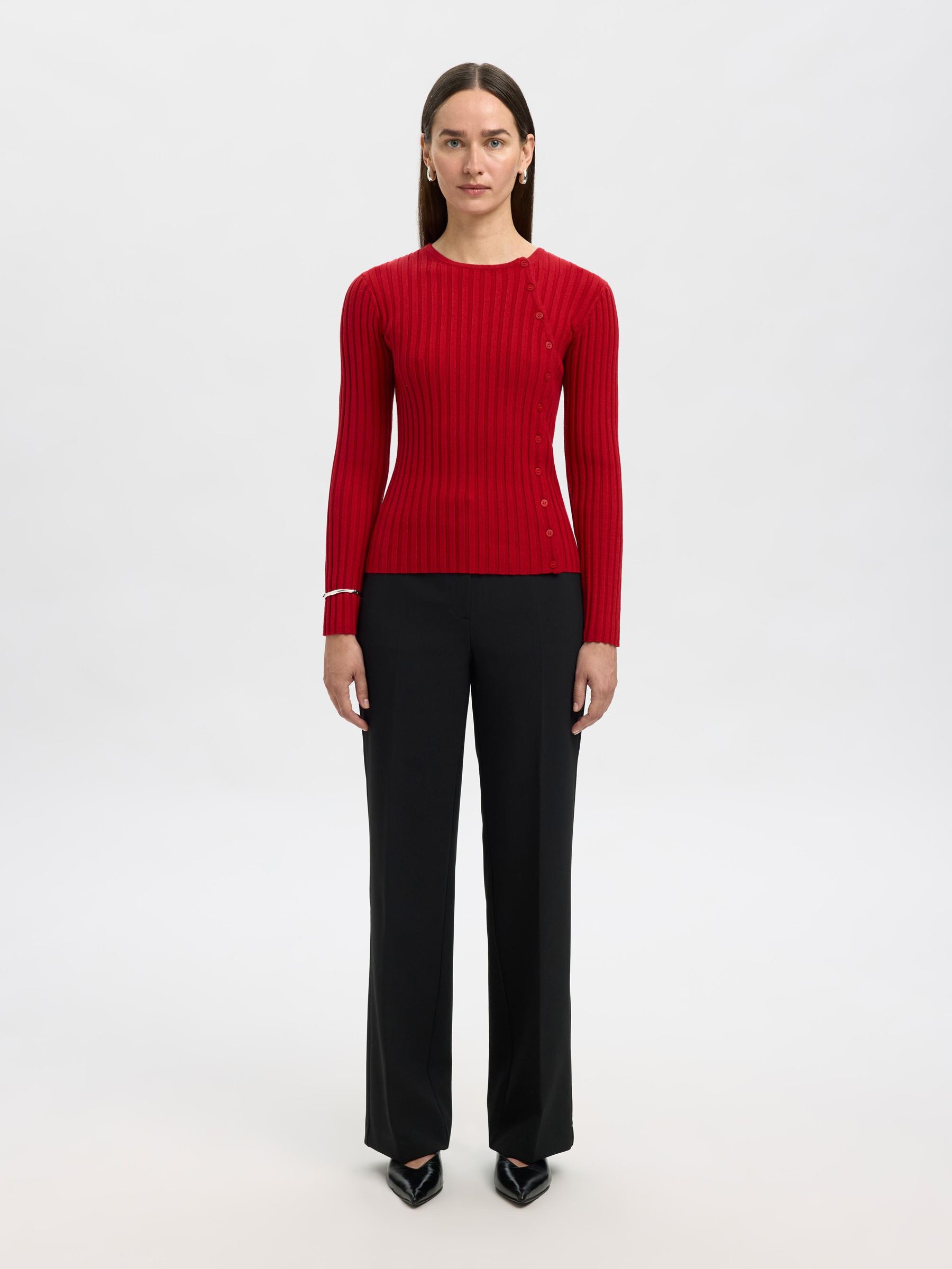 VISCOSE BLEND KNIT, Equestrian Red, highres