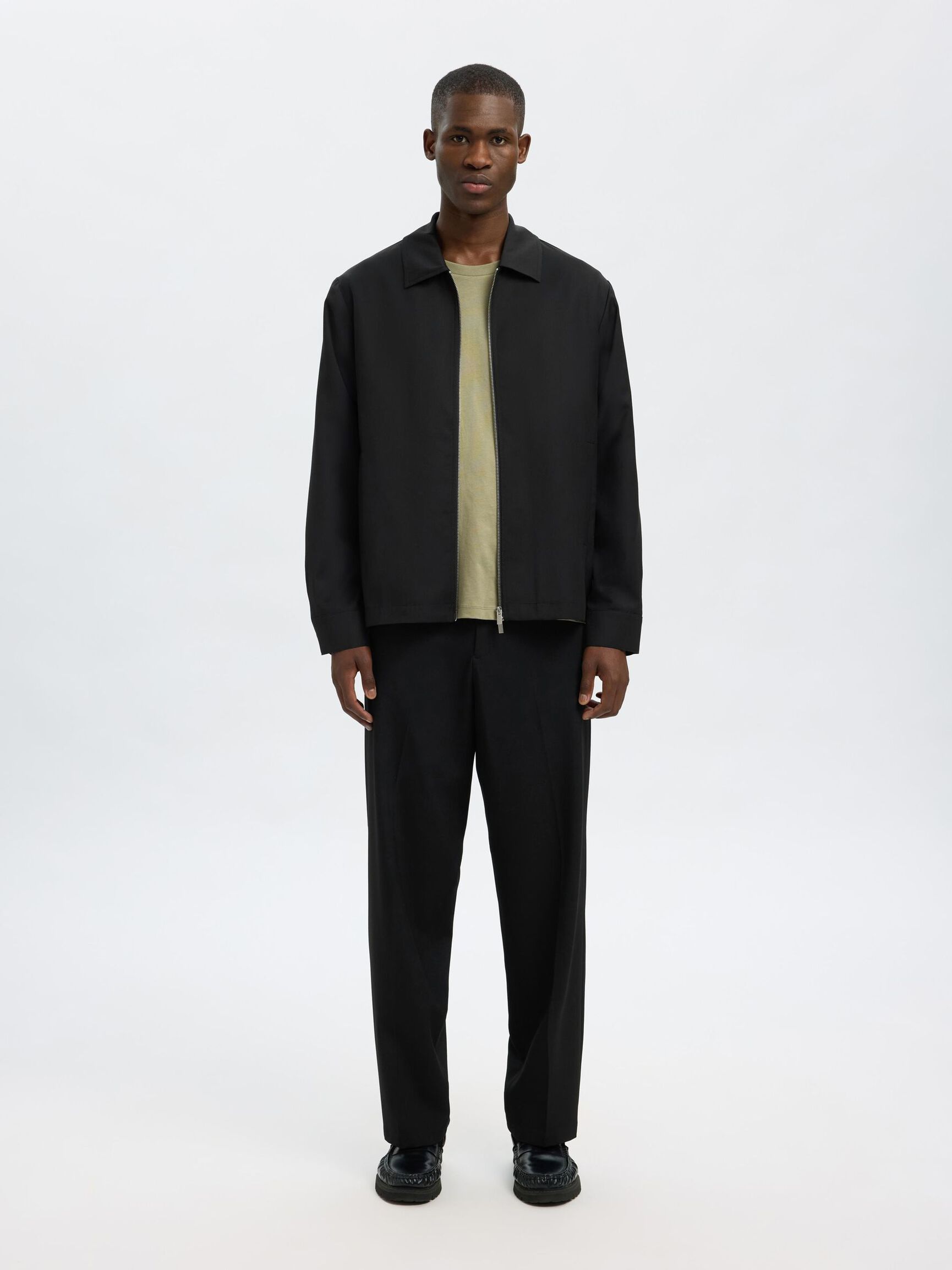 LIGHTWEIGHT SHORT JACKET, Black, highres
