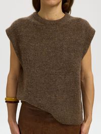 WOLMIX GEBREID GILET, Dachshund, highres