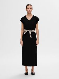 VESTITO MIDI, Black, highres