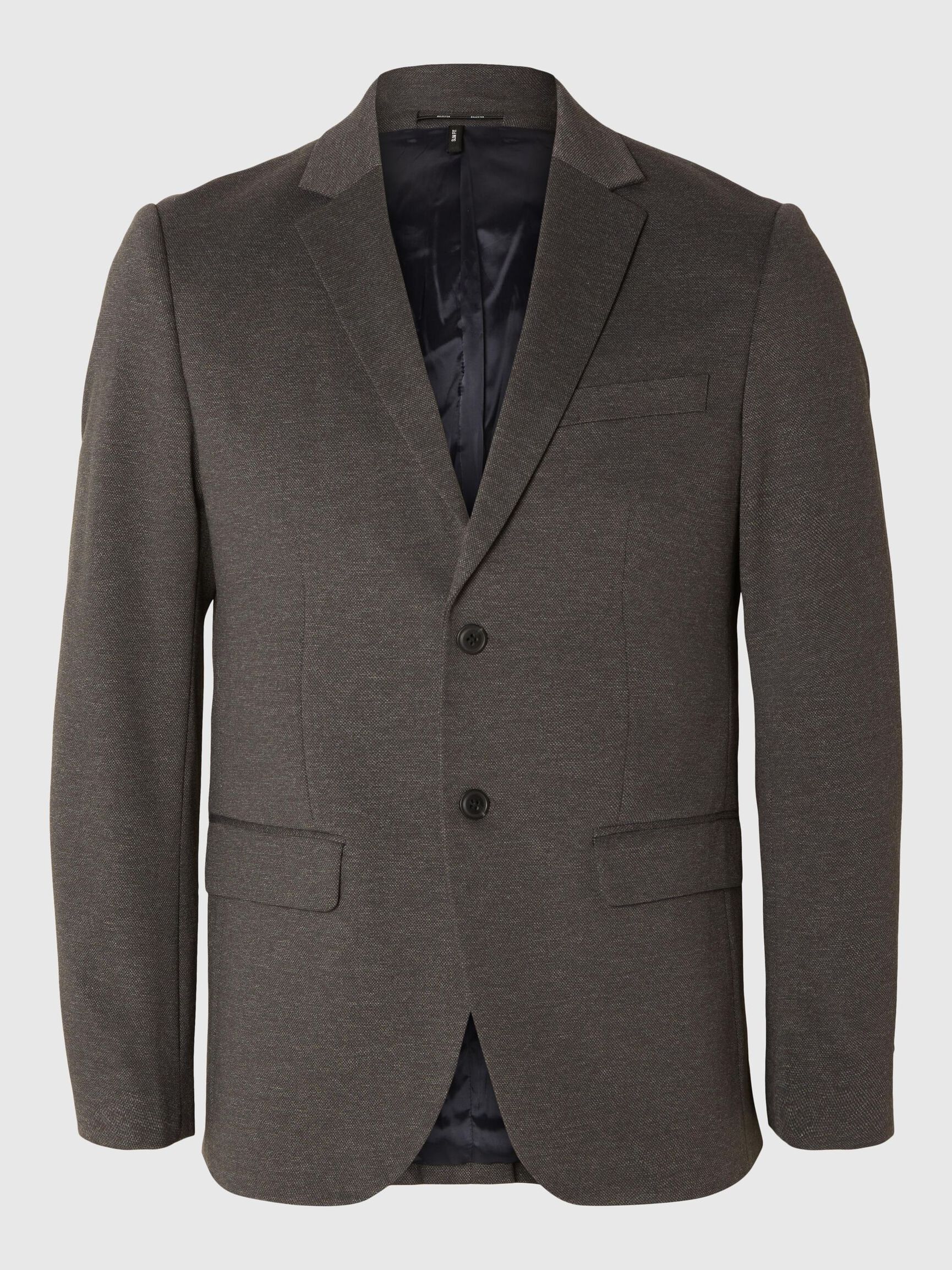 JERSEY BLAZER, Chocolate Torte, highres