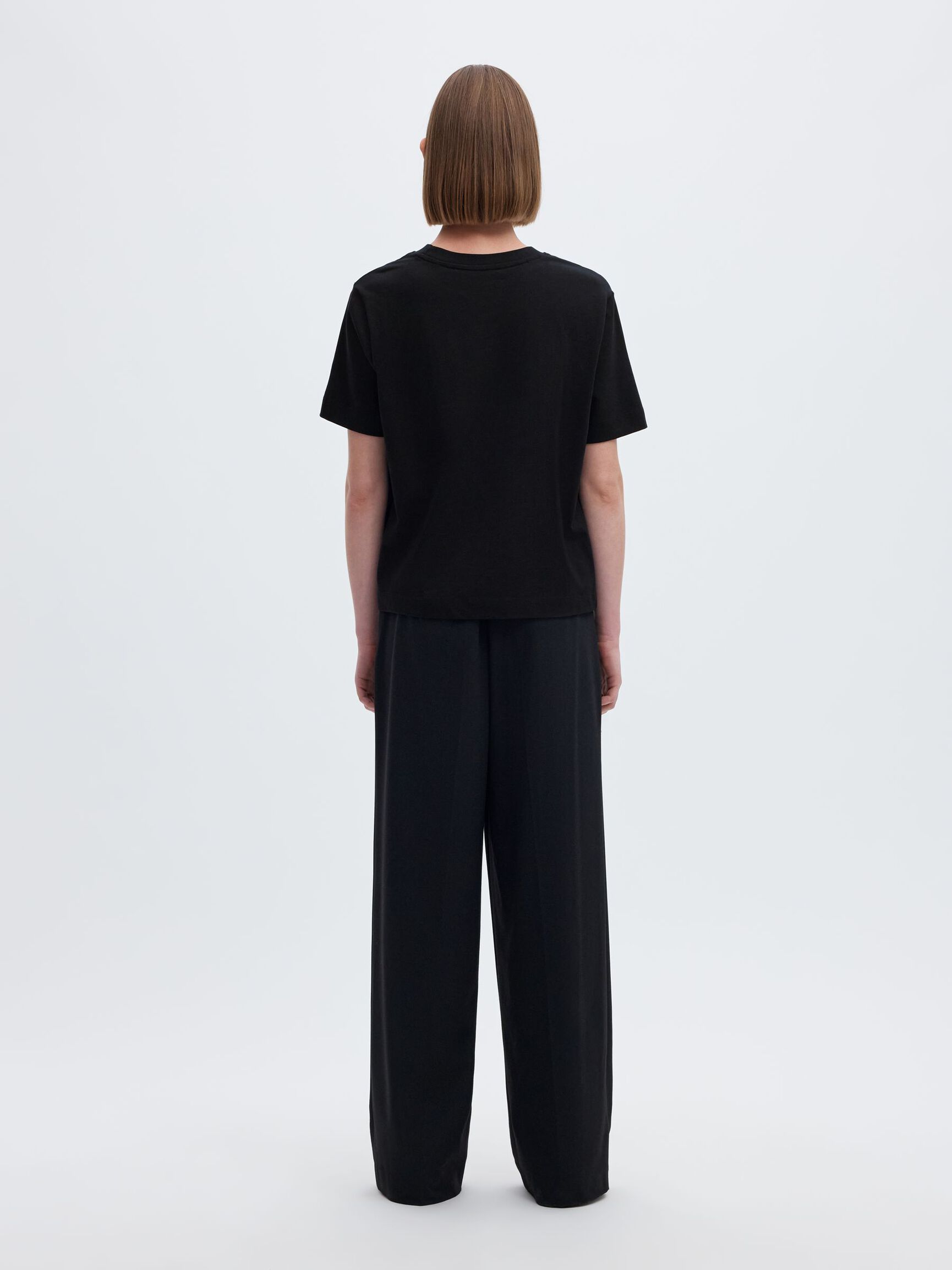 BOXY T-SHIRT, Black, highres