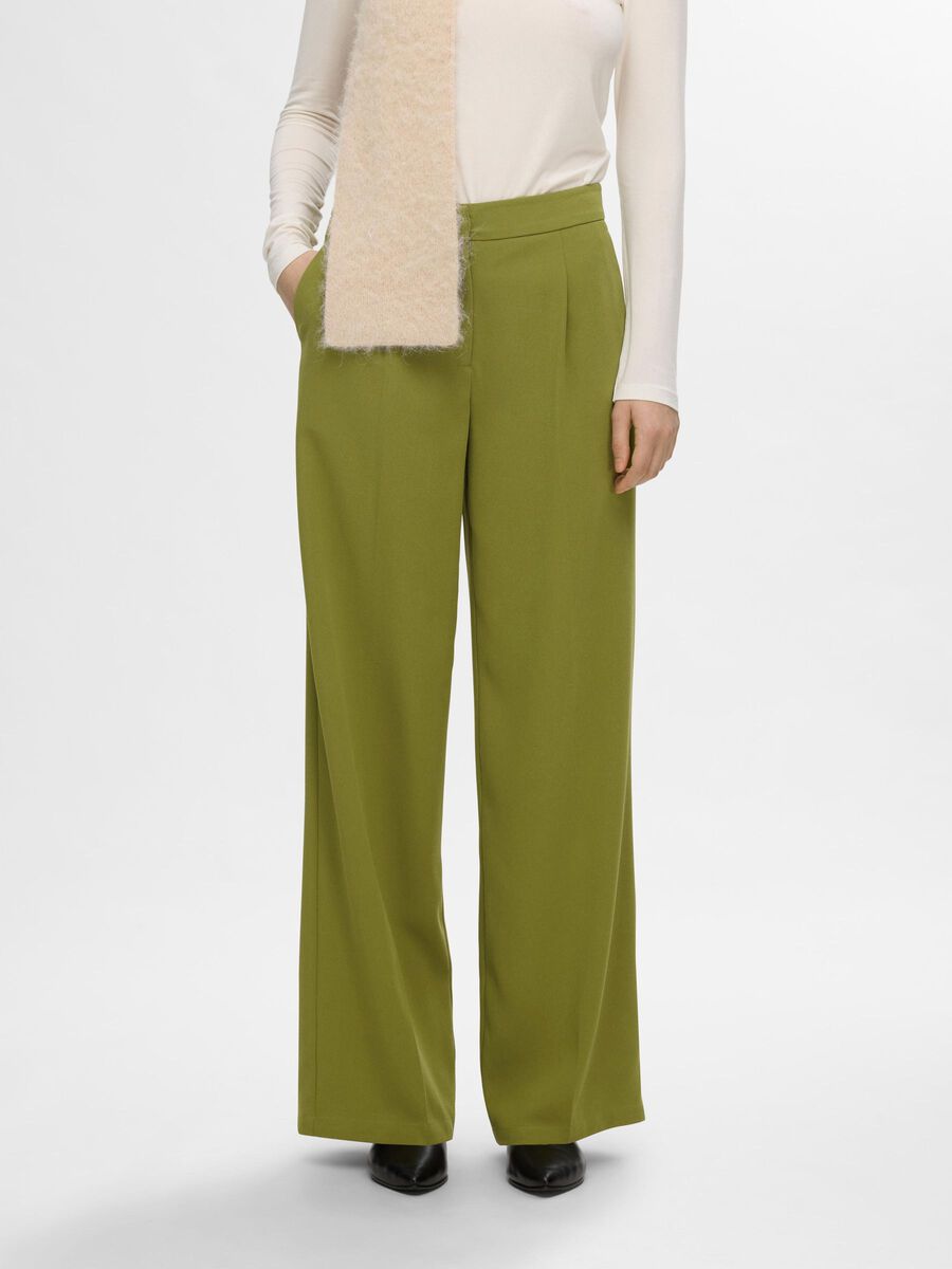 Selected GEWEBTE HOSE MIT WEITEM BEIN, Cardamom Seed, highres - 16089912_CardamomSeed_003.jpg