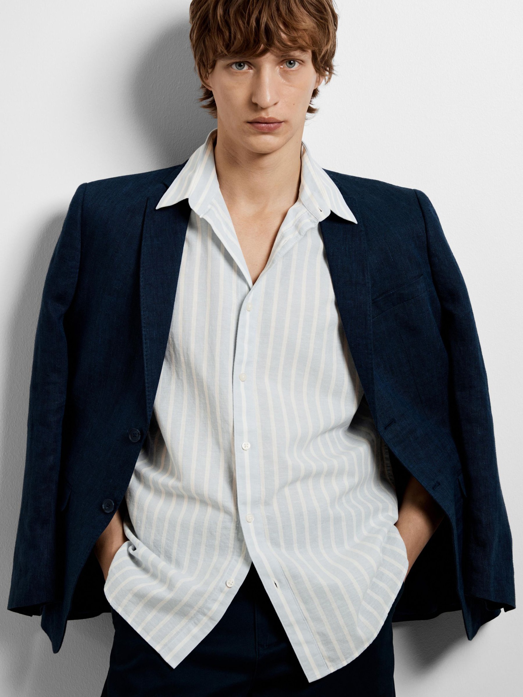 CLASSIC SHORT SLEEVED SHIRT, Cashmere Blue, highres