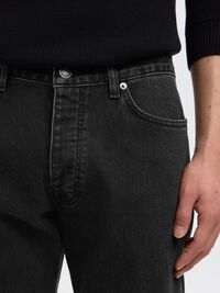 175 SLIM FIT JEANS, Black Denim, highres
