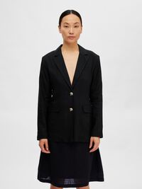 VISKOSEMIX RELAXED BLAZER, Black, highres
