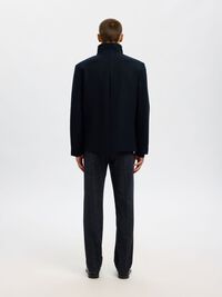 WOOL BLEND JACKET, Black, highres